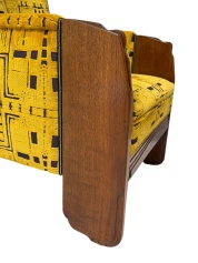 Art Deco Amsterdamse School Lounge Chair by Cornelis van der Sluys, 1918